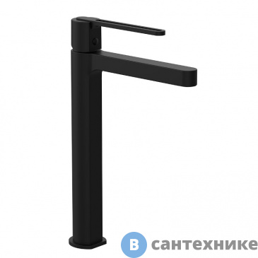 картинка Смеситель Vincea Rondo VBF-1R2MB для раковины, однорычажный, черный