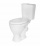Унитаз с бачком Sanita ФОРМАТ эконом (арматура 1-режим. "Уклад", антивсплеск, сиденье полипропилен, крепление) (FRTSACC01090113)