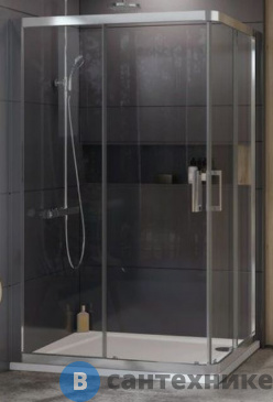 картинка Душевой уголок Ravak 10° 10RV2K-90 блестящий + транспарент (1ZJ70C00Z1) без поддона