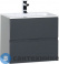 картинка Тумба с раковиной Aquanet Алвита 60 серый антрацит (213094)