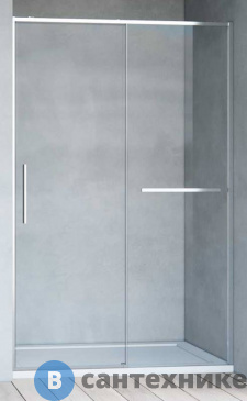 картинка Душевая дверь Vincea Slim Soft VDS-1SS110CL, 1100, хром, стекло прозрачное