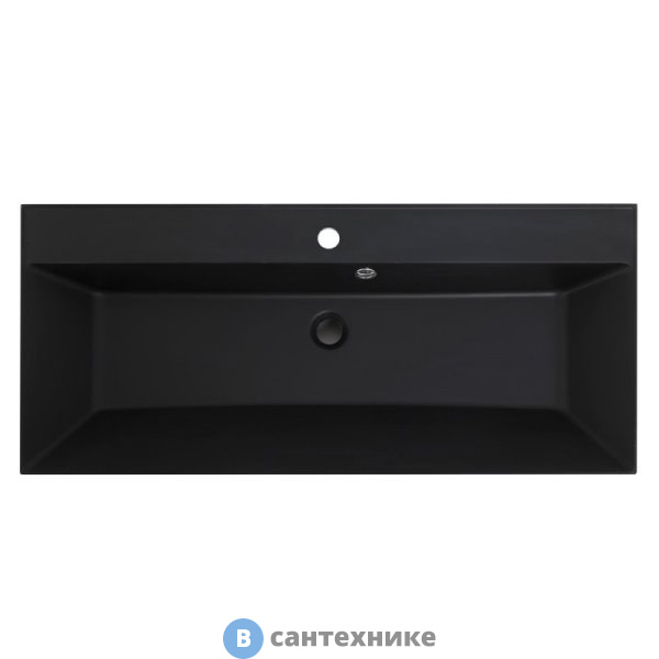 Раковина BelBagno BB900/450-LV-ART-AST-NERO чёрная матовая, 900x450x150 (без сифона)