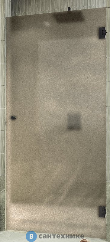 Душевая дверь на петлях MaybahGlass 1950*800 Стекло 8 мм Бронза матовая (MGD-521-6)