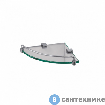 картинка Полка Zeegres CUB 21117101 угловая стеклянная
