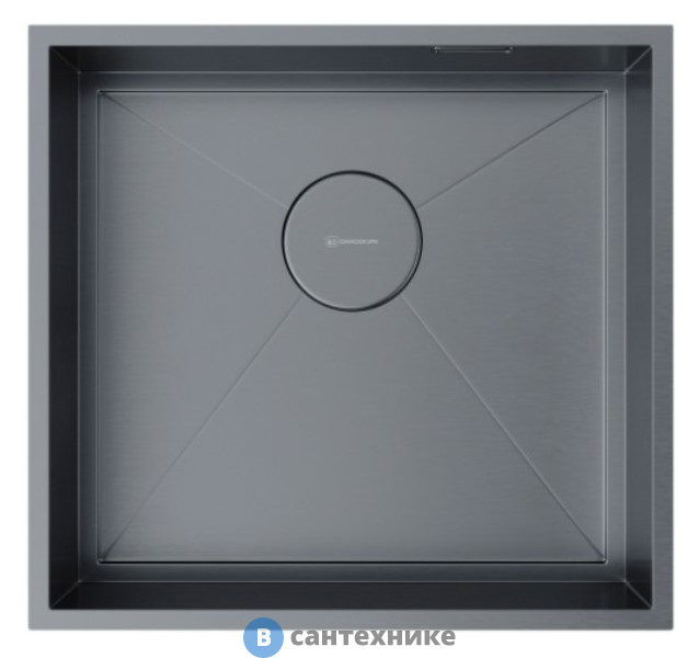 Кухонная мойка OMOIKIRI Kasen 48-26-GM нерж.сталь/вороненая сталь (4997058)