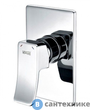 картинка Смеситель WasserKRAFT Aller 10651 для душа латунь, хромоникелевое покрытие