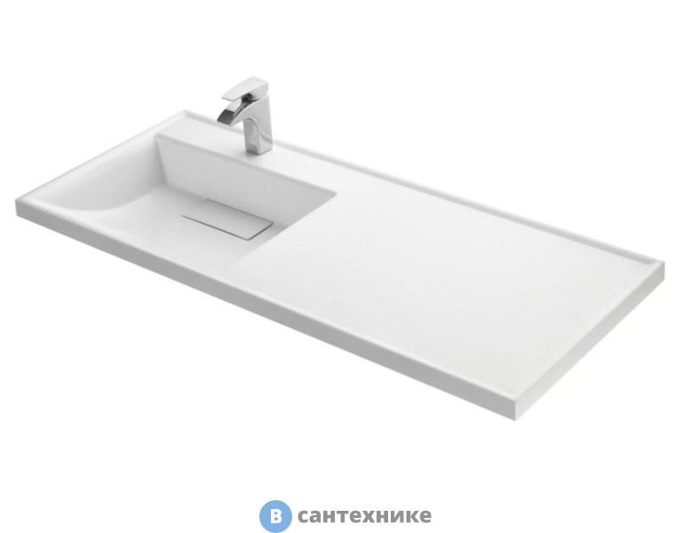 Раковина Акватон Лондри 1200 левая, белая (1A72843KLH01L)