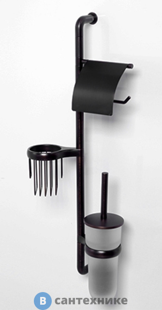 Стойка WasserKRAFT K-1468 комбинированная настенная, покрытие "темная бронза"