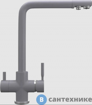 картинка Смеситель для кухни Domaci Солерно UQ-016-05 бетон (551848)