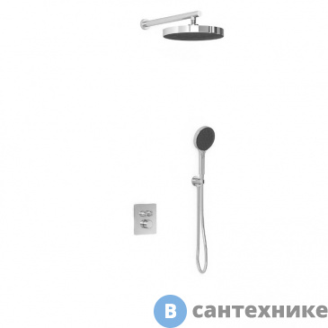 картинка Душевой комплект Vincea Inspire VSFW-3I21MT2CH встраиваемый, термостатический, двухрежимный, хром