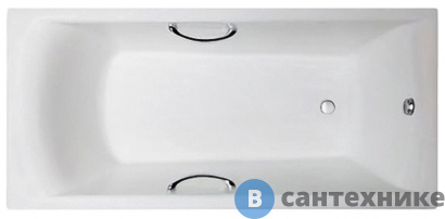 картинка Чугунная ванна CASTALIA PRIME 170x75 хр. ручка (без ножек)