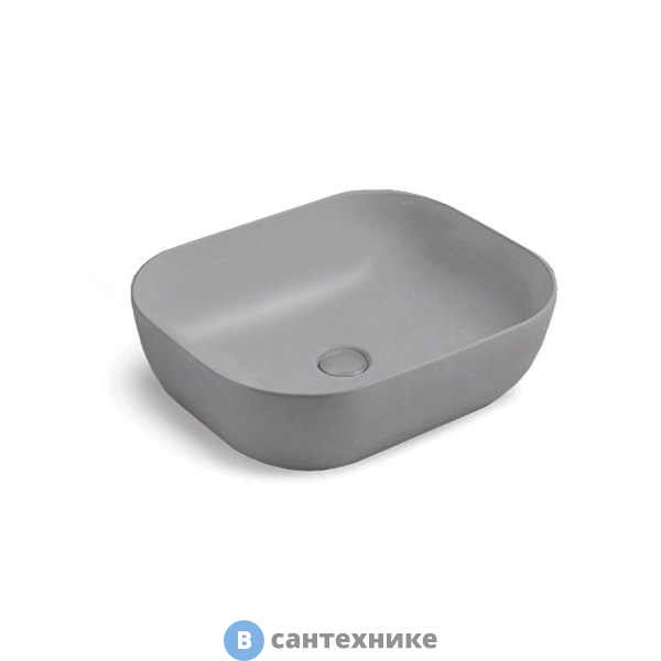 Раковина Vincea VBS-101MG, 500*400*140, накладная, матовый серый