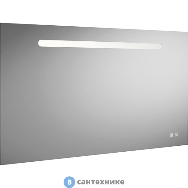 Зеркало Burgbad Fiumo со светодиодной подсветкой, выключателем, подогревом и USB розеткой 120х70х30 мм (SIIX120)