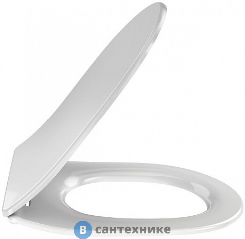 Сиденье Jacob Delafon E24889-00 для унитаза ODEON RIVE GAUCHE тонкое, микролифтом и функцией быстрого снятия (белый)