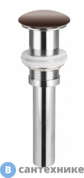 картинка Донный клапан Ceramica Nova CN2000MDB с керамической накладкой; темно-коричневый матовый