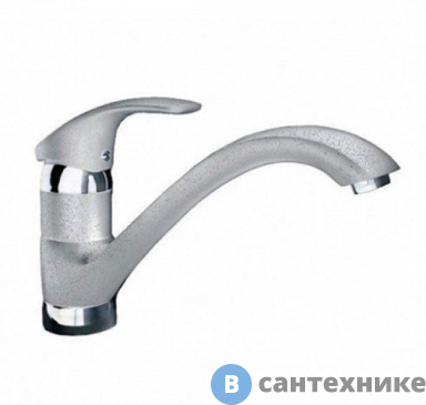 картинка Смеситель GranFest 1924 для кухни (серый)