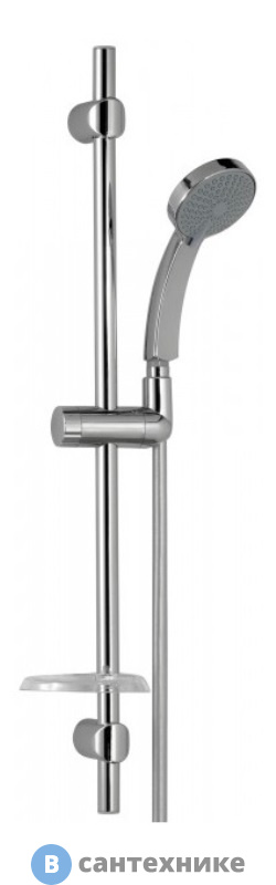 Душевой гарнитур Jacob Delafon CITRUS E12907-CP шланг с штангой для душа, d 90 мм (хром)