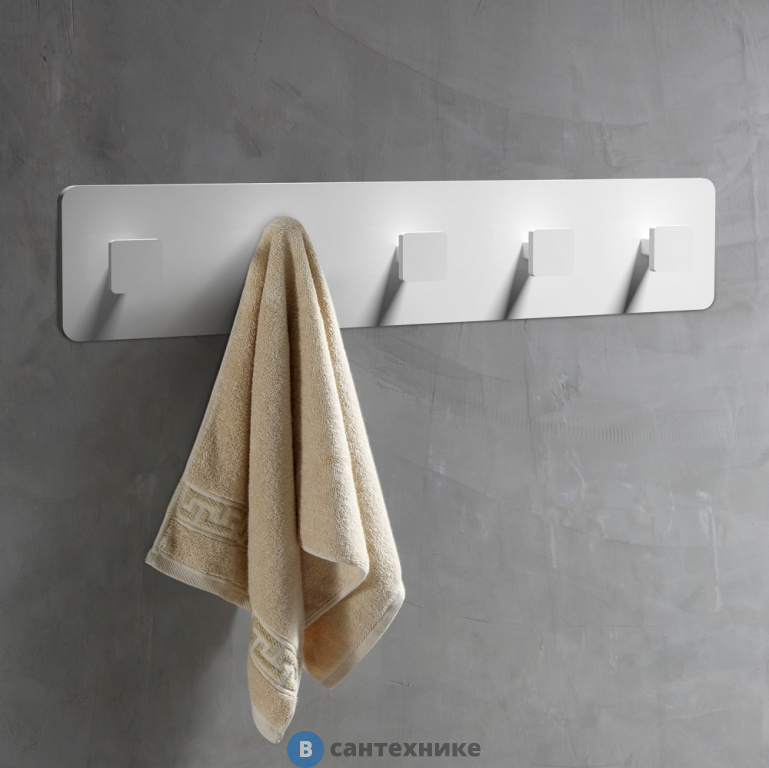 Вешалка ABBER Stein AS1650 белая матовая