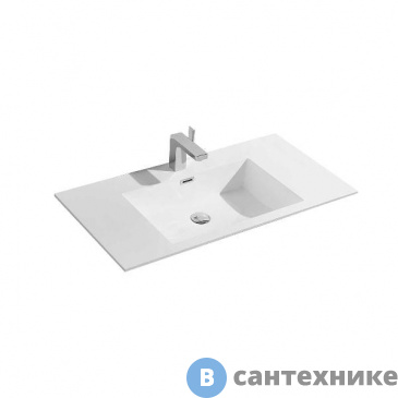 картинка Раковина Vincea VCB-13100W из искусственного камня, белый