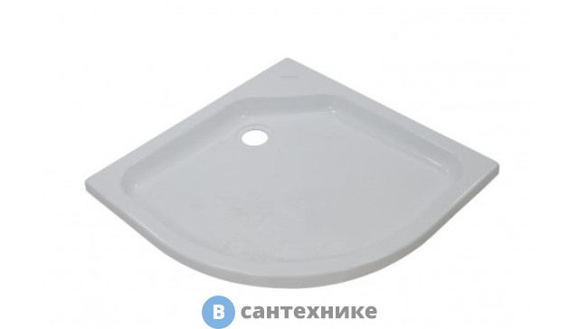 Душевой поддон Тритон низкий полукруг 90х90 (ПД2) без сифона