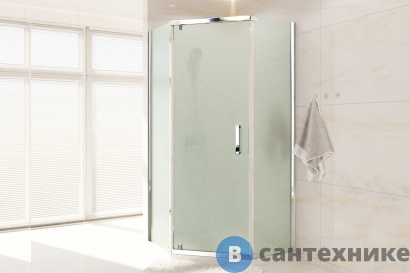 картинка Душевой уголок Royal Bath RB 1190TR-C-CH  90х110х200 (матовое) без поддона