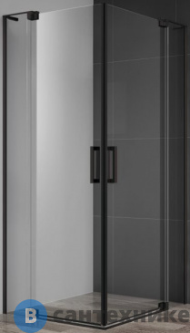 картинка Душевой уголок Cezares SLIDER-A-2-70/80-C-NERO без поддона