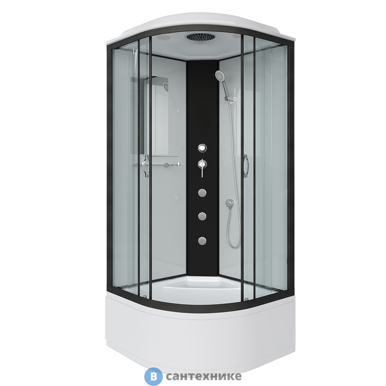 Душевая кабина Niagara NG-6707-14G (800х800х2150) высокий поддон, стекло прозрачное