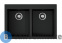 картинка Кухонная мойка OMOIKIRI Bosen 80-2-BL черный (4993836)