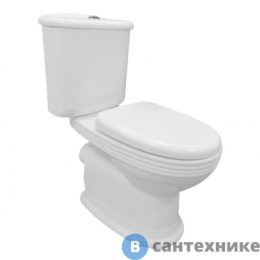 картинка Унитаз с бачком AZARIO BENTY AZ-237 с сиденьем дюропласт микролифт, 660*400*770 мм