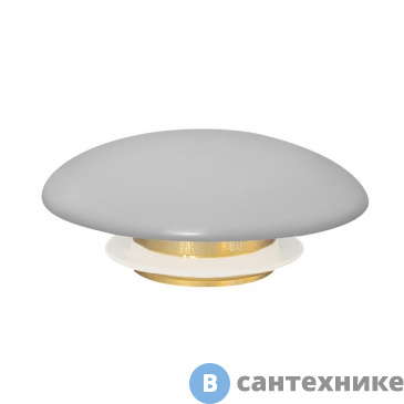 картинка Накладка на слив для раковины ABBER AC0014MLG светло-серая матовая, керамика