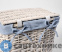 картинка Плетеная корзина WasserKRAFT Lippe WB-450-S для белья с крышкой прутья ивы