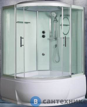 картинка Душевая кабина WELTWASSER EMMER 12055-2 (1200х1200х2170)