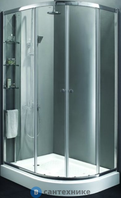 Душевой уголок Cezares ANIMA-W-RH-2-120/100-C-Cr-L (1200x1000x2000) без поддона