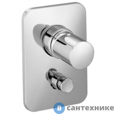 картинка Панель лицевая Jacob Delafon TOOBI  E8965-CP для встраиваемого смесителя для ванны/душа, (для Е882-NF) (хром)