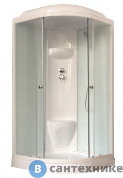 картинка Душевая кабина Royal Bath RB 90HK6-WC 900x900x2170 (белое/матовое)