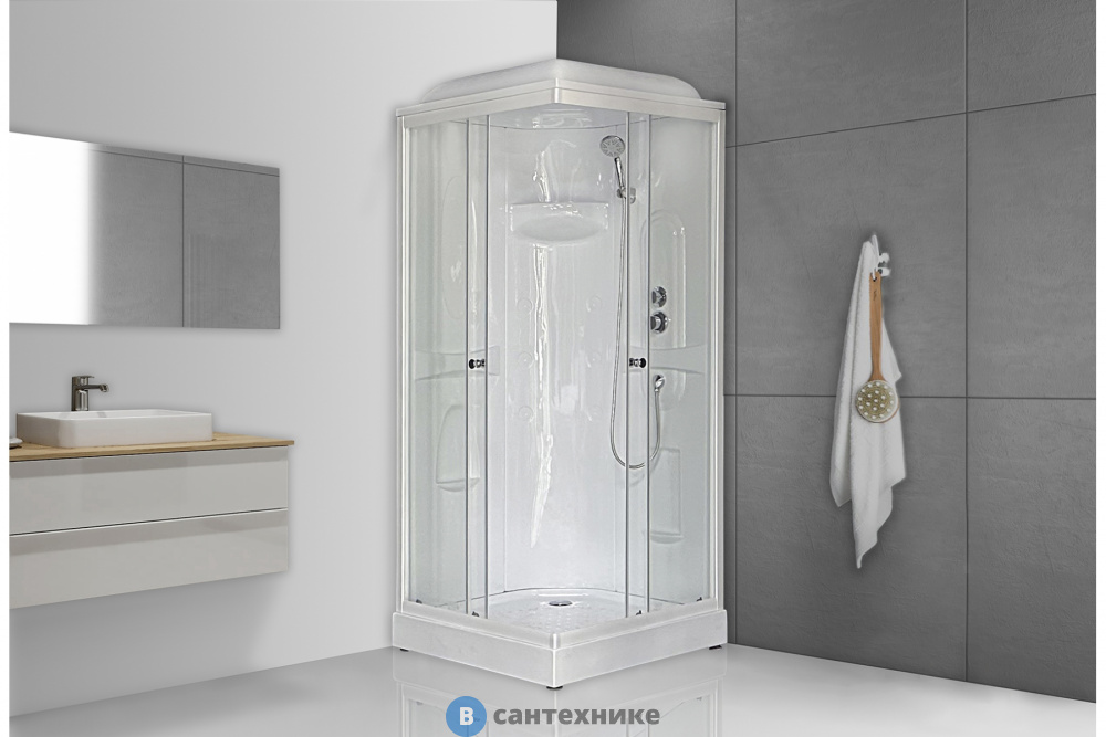 Душевая кабина Royal Bath RB 90HP1-T 900x900x2170 (прозрачное) (RB90HP1-T)
