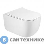 Унитаз подвесной Art & MAX MONZA AM232CHR безободковый с креплением, без сиденья