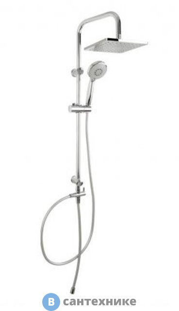 Душевая стойка Aquanet Passion S квад. верх. душ пластик 200х200 мм, без смесителя (212271)