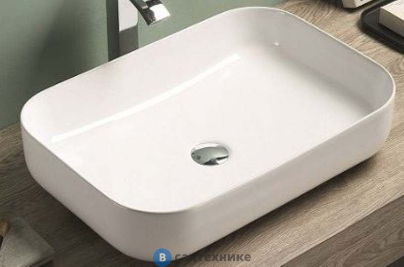 Раковина Art & MAX накладная AM-78565, белый, 605х400х140