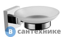 Мыльница AZARIO RINA стеклянная, хром (AZ-87008)