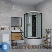 Душевая кабина Niagara Classic NG-6709-14F (100х100х215) высокий поддон (45см), черный, стекло прозрачное