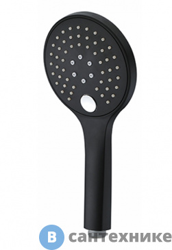 картинка Лейка для душа WasserKRAFT A078 3-функциональная ABS-пластик, покрытие Soft-touch