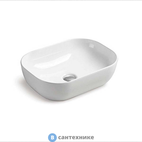 Раковина Vincea VBS-102, 455*330*130, накладная, керамическая, белый