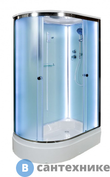 картинка Душевая кабина Deto D272S LED R (120х80х220 см)