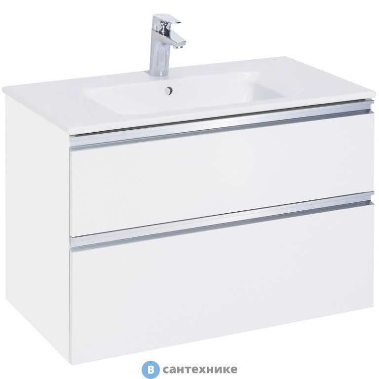 Тумба под раковину Roca GAP 78,5 A857399806 подвесная, белый глянец