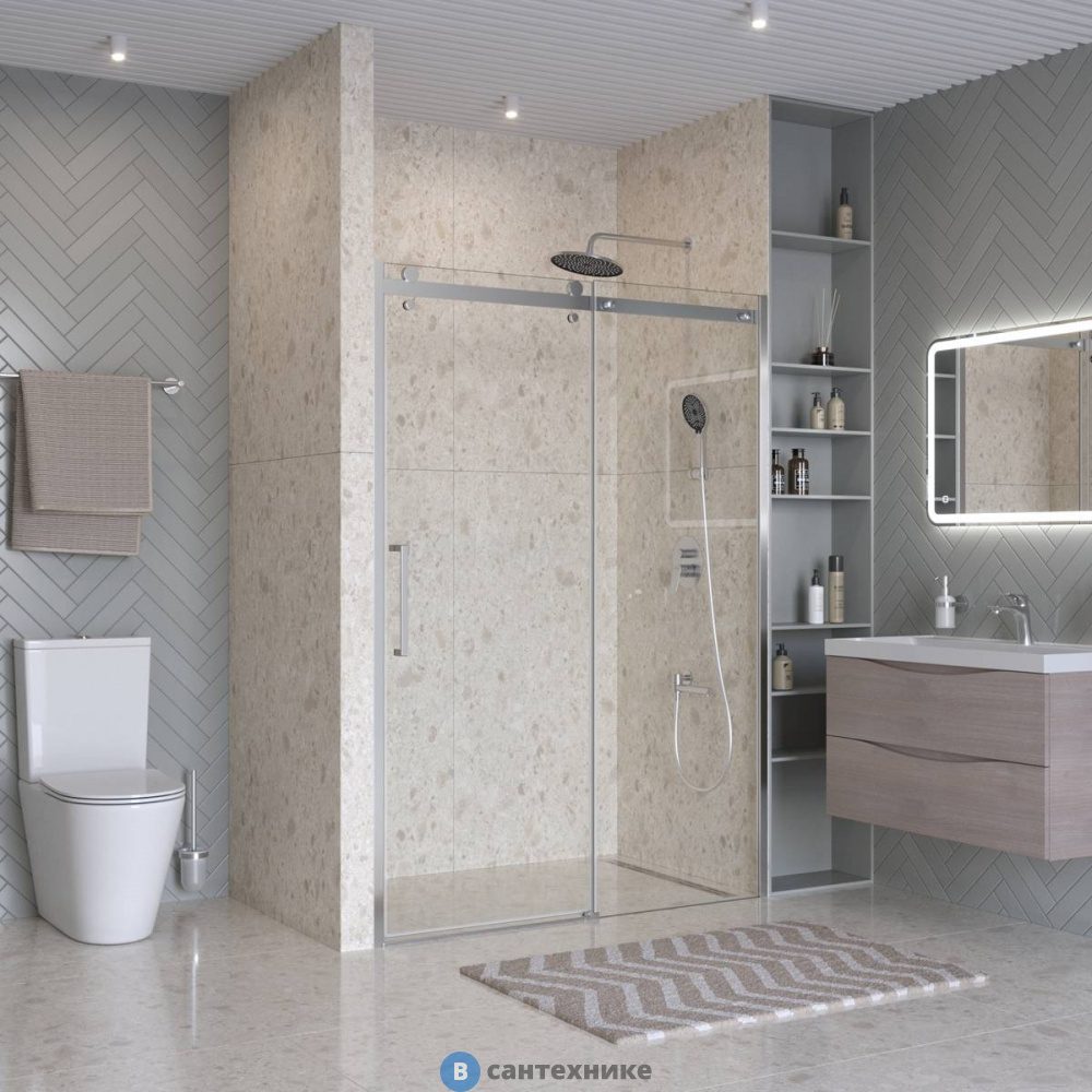 Душевая дверь BelBagno MARINO-2-BF-1-150-C-CR