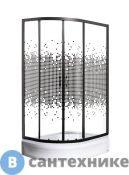 Душевое ограждение МОНОМАХ ДУ 100/70/180 МЗ BL L/R без поддона (10000008624)