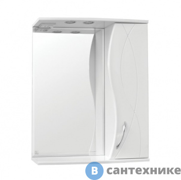 картинка Зеркальный шкаф Style line Амелия-650 со светом (4650134470482)