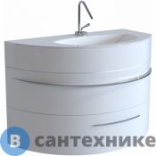 Тумба под раковину De Aqua Эскалада 100 R белый (Grass) (186743)