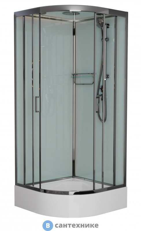 Душевая кабина Frank F400/1 М Brilliant средний поддон матовое стекло